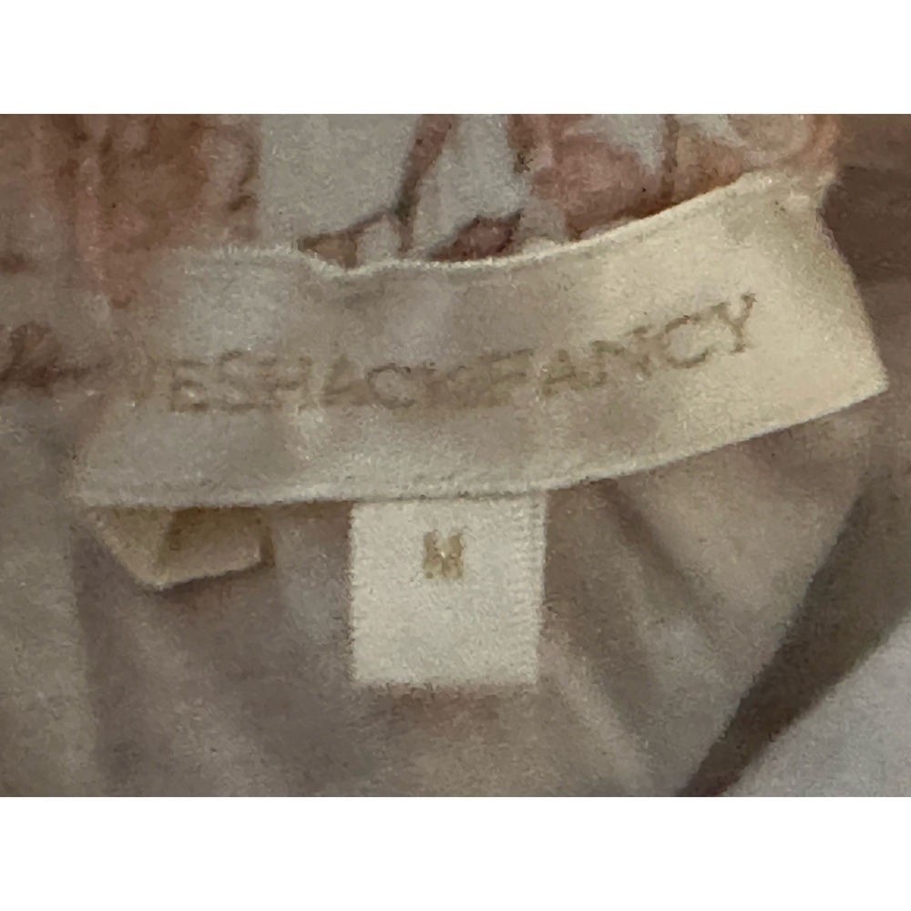 Love Shack Fancy Cotton Tiered Ruffle Mini Skirt in Vanilla Foam Women Size M - Picture 9 of 11
